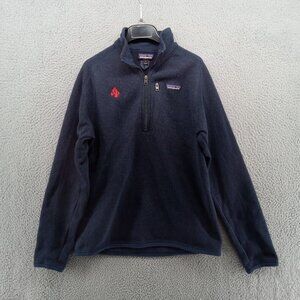 Patagonia Sweater Mens Small Blue 1/4 Zip Better Sweater Fleece‎ Pullover